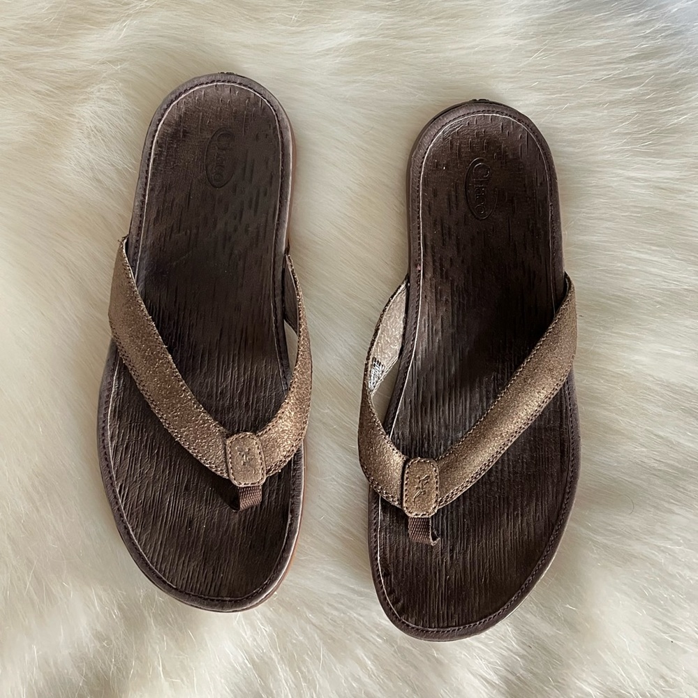 Chaco metallic leather sandals - Picture 2 of 8